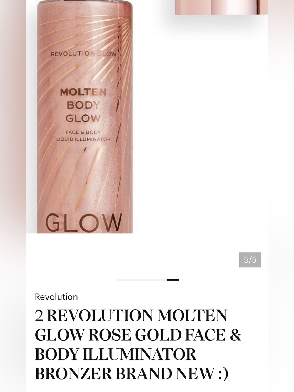 Revolution Molten Glow Liquid Illuminator - Rose Gold Shimmer